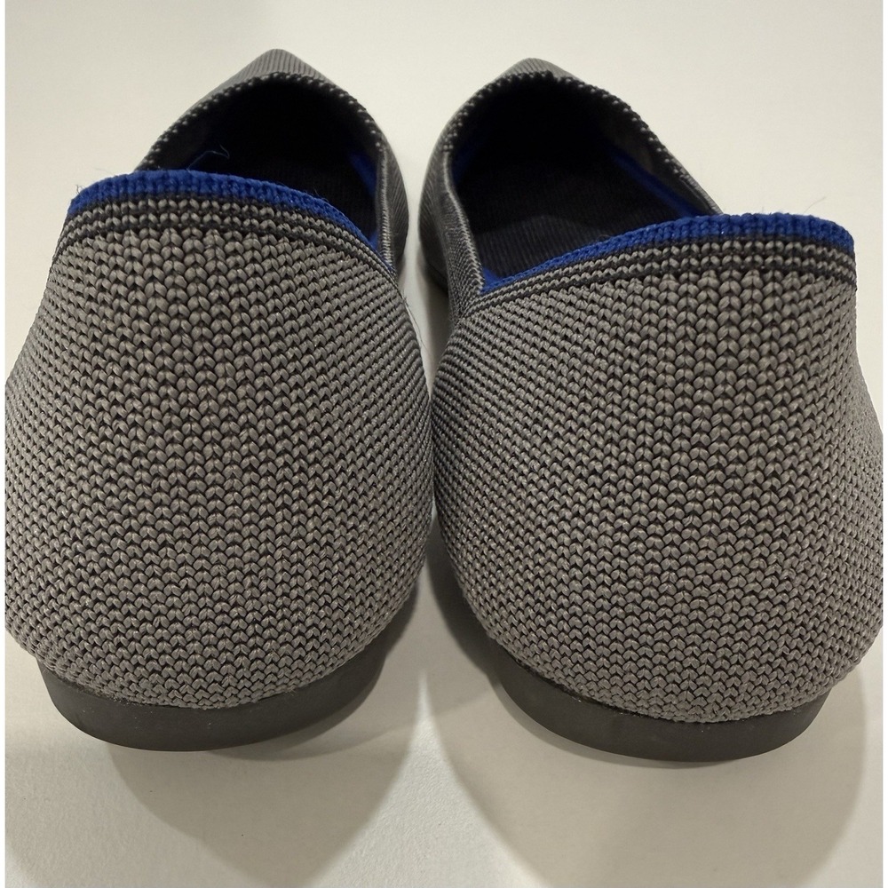 Rothy's The Point Cloud Grey Birdseye Flats 8.5 Fits Small - Picture 5 of 11
